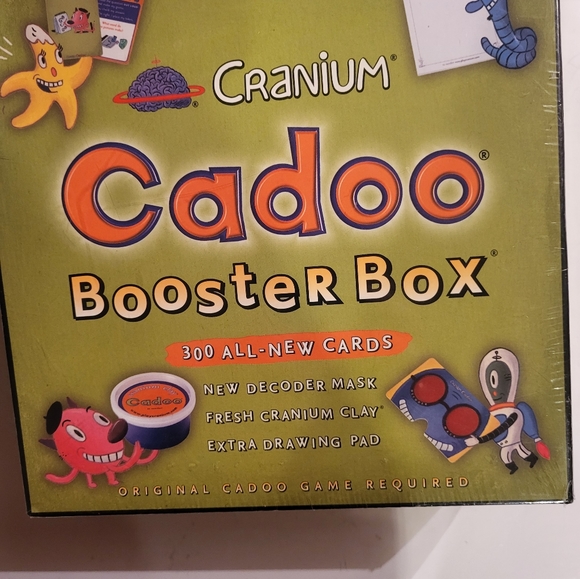 Cranium Cadoo Booster Box 300Cards and Decoder Mask, new Original Plastic Sealed - Picture 4 of 4